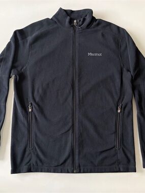 Marmot Men's Black Full-Zip Lightweight Fleece Jacket Sz L
